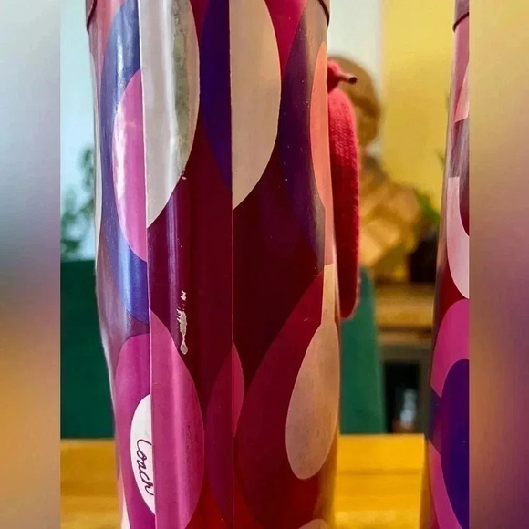 COACH Periwinkle Tall Rain Boots, Galoshes, Women’s 8B - Picture 9 of 12